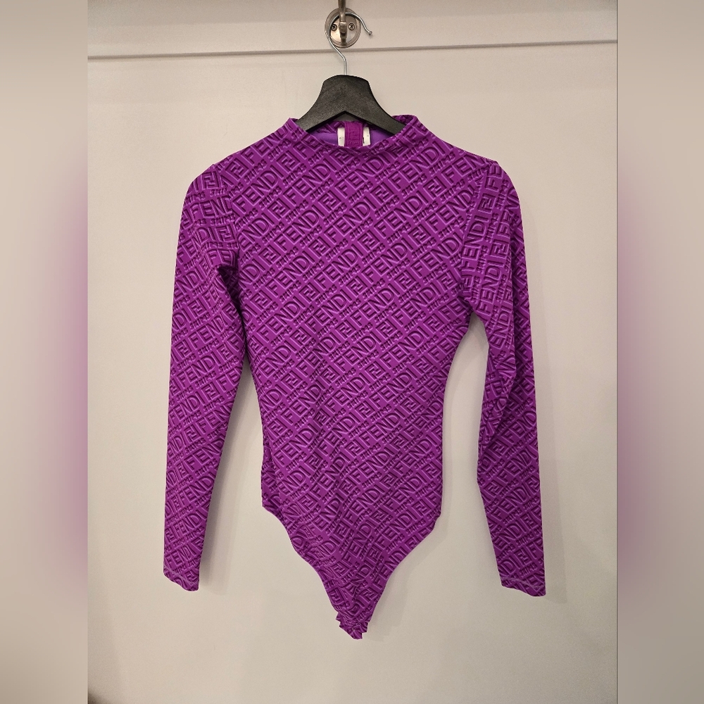 Skims X Fendi Logo Bodysuit